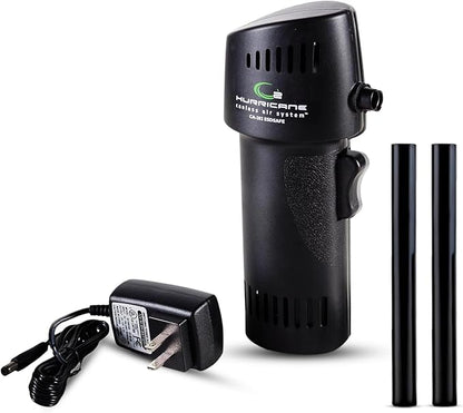 Canless Air System ESD Safe O2 Hurricane, Rechargeable Air Duster, 220+ MPH Cordless Cleaner for Clean Rooms, Eco Alternative, Black, Made in USA