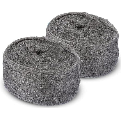 Steel Wool Mice Control Pads & Rodent Barrier Kit - Gap Blocker Fill Fabric for Holes in Siding/Pipeline/Vents - 2 Pack