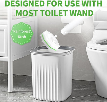 80 Count Toilet Bowl Wand Refills for Clorox, Disposable Toilet Brush for Clorox Wand Cleaning System, Upgrade Toilet Bowl Cleaner Refill Pads for Closestool Cleaning,No Falling Apart,Rainforest Rush