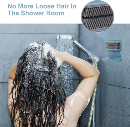 Hair Catcher, Reusable Shower Wall Hair Collector Hair Trap for Drain Protector, Silicone Hair Catcher for Bathroom Bathtub