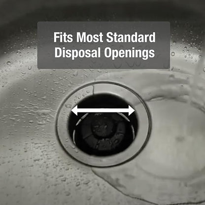Danco Disposal Genie Garbage Disposal Strainer | Kitchen Sink Drain Splash Guard | Food Scraper | Red (10451)