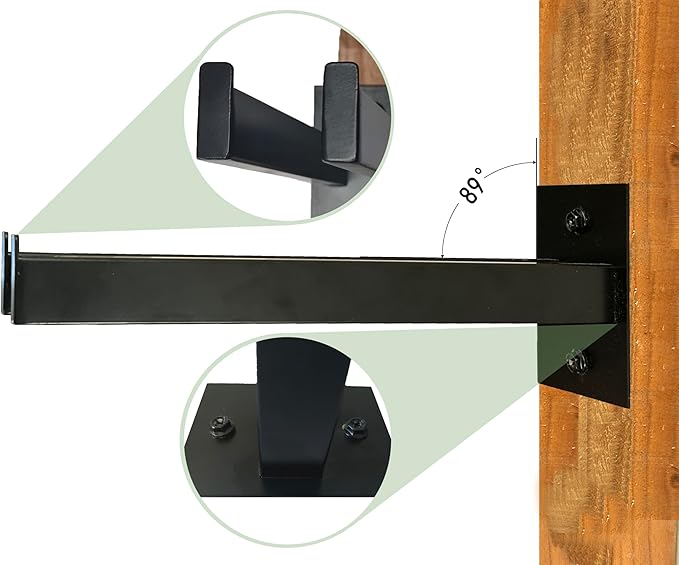 Wall Mounted Tool Rack, Heavy Duty Tool Rack for Heavy Tools Such as Shovels,Snow Shovel And Rakes, With Metal Screws and Anchors