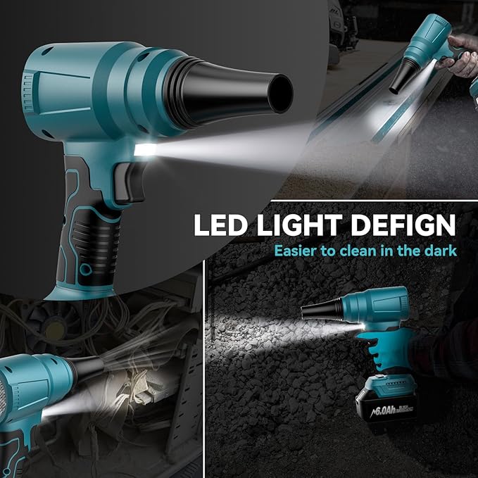 Mini Blower for Makita18V Battery,140000 RPM Brushless Cordless Air Duster,Electric Leaf Blowers for Leaf Cleaning,Compressed Air Dusterfor Keyboard Electric Devices Cleaning,Multiple Usage(Tool only)