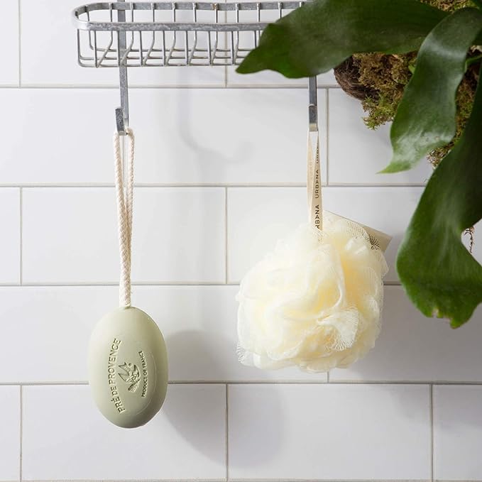 Pre de Provence Soap on a Rope Shea Butter Enriched French Bar Soap, 200g, Sage