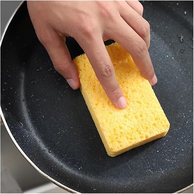 Kitchen Wood Pulp Magic Sponge Eraser For Washing Dishes Cooktop Tableware Pan For Home Cleaning Tools(2 Pcs)