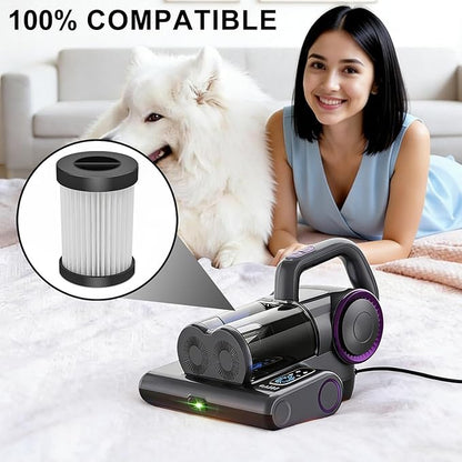 Mattress Vacuum Replacement Filter Compatible with FEPPO Mattress Vacuum Cleaner(LW-P1012).HEAP Filter-4Pack