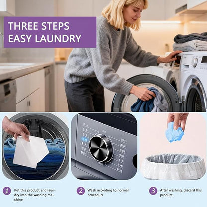Fragrance Free Dye Catcher Sheets for Laundry - 40 Count, Color Grasper & Dye Guard, Prevents Color Bleeding & Transfer, In-Wash Sheets Essential for Protecting Clothes (3, 40OZ)