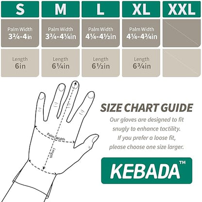 Kebada Cut Resistant Gloves, 100% Food Grade Cutting Gloves, ANSI A4 Level 5 Protection Anti Cut, Glass-Free and Steel-Free, Model C4, 6 Pairs, X-Large