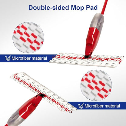 Spray Mop Pads Compatible with Oceda ProMist MAX Microfiber Spray Mop - Mop Replace Head for Dry/Wet Use - Reusable Washable Dust Mop Refills for Floor Cleaning,3 Pack
