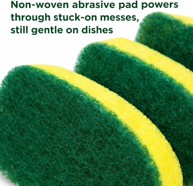 LIBMAN Dish Wand Refills - 3 Pk Dish Wand Sponge Refills - Durable - Non Scratch - Dishmatic Compatible, Fits Dishmatic Dishwands