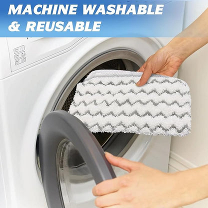 4 Pack Steam Mop Replacement Pads, Durable Microfiber Mop Pads Compatible with Shark S1000/S1000A/S1000C/S1000WM/S1001C, Washable Pads for Pet Owners and Families with Kids