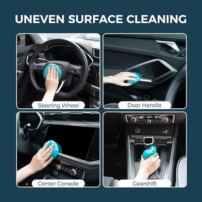 CLICK CLEAN 2Pcs Cleaning Gel for Car, 7oz Car Detailing Tools, Cleaning Putty Gel, Interior Cleaner Universal Dust Cleaner for Keyboard, Laptop, Air Vents (Bluebell)