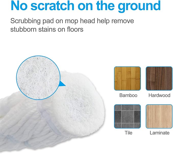 Eyliden Mop Model No.: FZ-02-2020/FZ-02-2019 Replacement Head, 2pcs Microfiber Mop Pads for Eyliden Twist Mops, Floor Cleaning Mops Head(Not Include Handle), Suitable for Any Surfaces (2pack Heads)