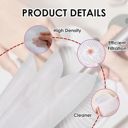 220 Sheets Nail Dust Collector Filter Paper: Disposable Dust Vacuum Filter for Most Nail Dust Fan Extractor Machine, Dust Cleaner Replacement Filter Paper Nail Tech Supplies Accessories for Home Salon
