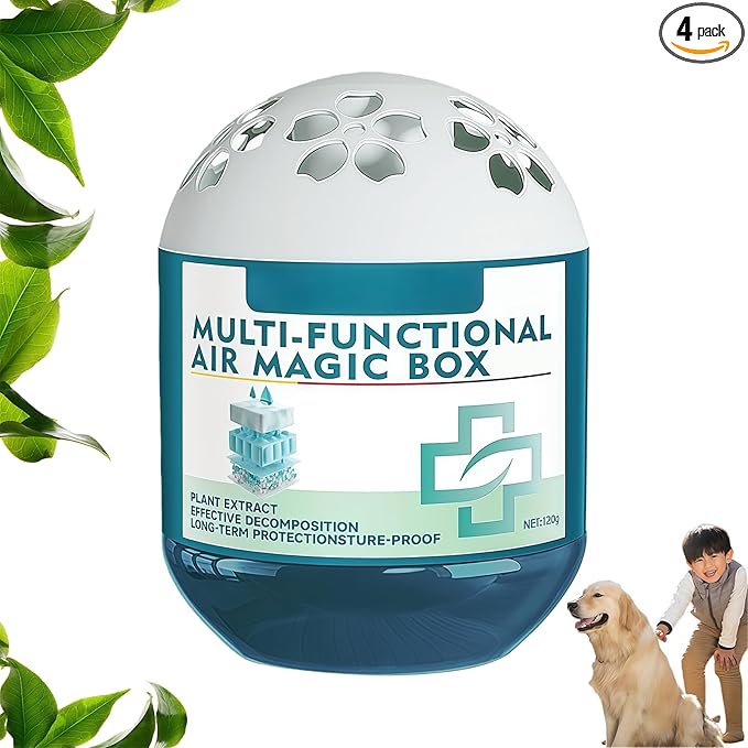 Passive Gel Dust Collector Box, Natural Plant-Based Gel Air Purifier, No Power Needed, Absorbs Dust & Improves Indoor Air Quality for Home, Office, Bedroom (4)