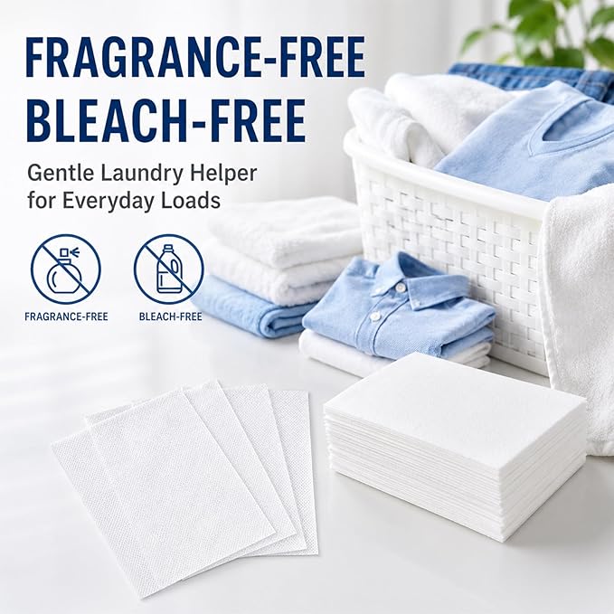 RAINFLOW Color Catcher Sheets - 100 Count Dye Trapper for Laundry to Prevent Color Bleeding,Allow Mixed Washes of Whites and Colors,Fragrance Free & Bleach Free Dye Grabber Sheets