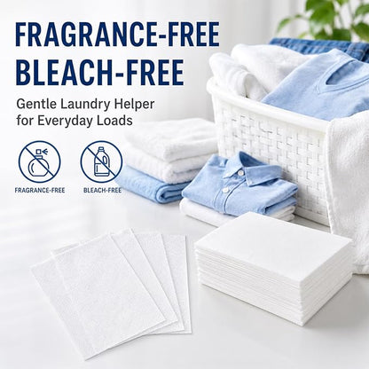 RAINFLOW Color Catcher Sheets - 100 Count Dye Trapper for Laundry to Prevent Color Bleeding,Allow Mixed Washes of Whites and Colors,Fragrance Free & Bleach Free Dye Grabber Sheets