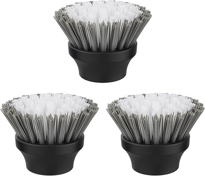 MR.SIGA Electric Spin Scrubber Flat Brush Refills, 3 Pack