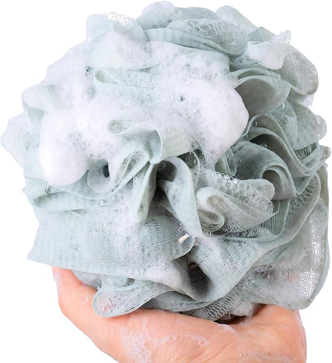 Bath Sponges, Shower Loofah for Body Exfoliation(1 pcs, Gray)