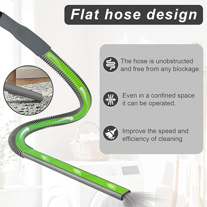 Upgraded Dryer Vent Cleaner Kit: Universal Vacuum Hose Attachment for Lint Removal Fits All Vacuums Cleaner Dryer Cleaning Tools for Clogged Ducts (Grey)