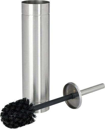 Bath Bliss Toilet Brush with Weighted Base | Slender Design | 360 Degree Brush | Bathroom Cleaning | Stainless Steel