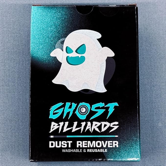 Ghost Billiards Table Dust Remover – Washable Roller Cleaner for Pool, Billiards, and Gaming Tables – Reusable Lint & Dust Cleaning Tool, Felt Safe, Cue Sports Accessory