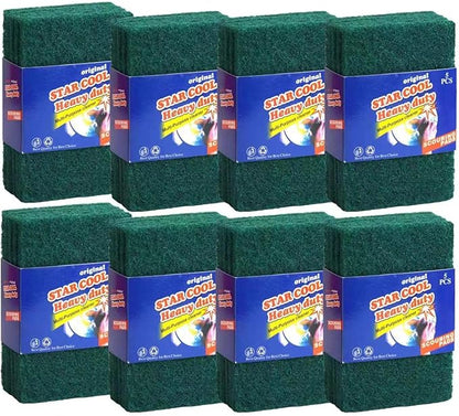Heavy Duty Scrub Sponge, Scratch Free Home Kitchen Dual-Sided Dishwashing Sponge, Sponge scouring pad,for Kitchen, Sink, Dish, Bathtub, Wall 40PCS