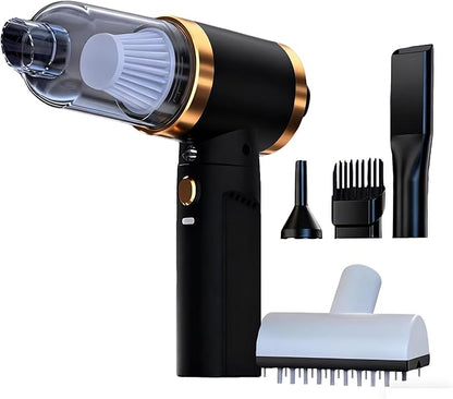Car Vacuum Portable Cordless,Car Vacuum Cleaner high Power, Home Handheld Vacuum 30Mins with battery,Black Vacuum Cordless 5000mAh,Small Handheld Vacuum for Car, Home, Pet Cleaning,Office.(Black)