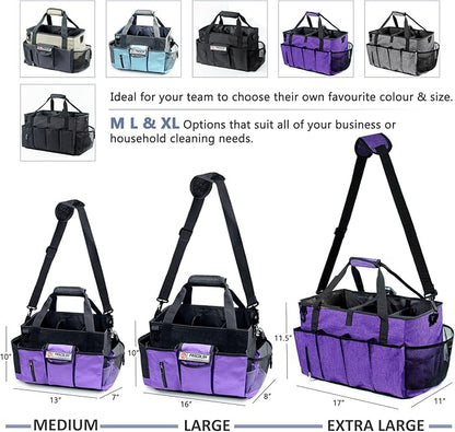 Cleaning Caddy for Cleaning Suppliers Organizer with Pockets for House Cleaning Essentials, Cleaning Organizer, Wearable Cleaing Bag Tote, Storage Caddy for Housekeeping