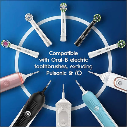 Oral-B Pro Cross Action Black Replacement Brush Heads for Electric Toothbrushes, XXL Pack of 10 Refills