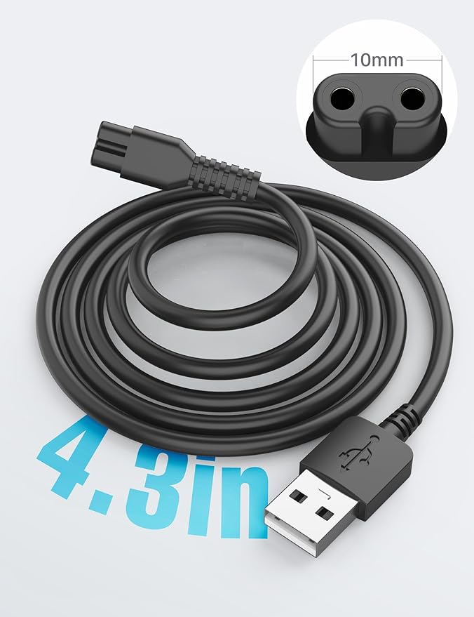 POPCHOSE Replacement USB Charging Cable, Charger Cord Compatible Fabric Shaver SN2268, Fit for Bymore Lint Remover SN2268 Fuzzs Pills Pilling Trimmer 5V Power Cord Charging Line