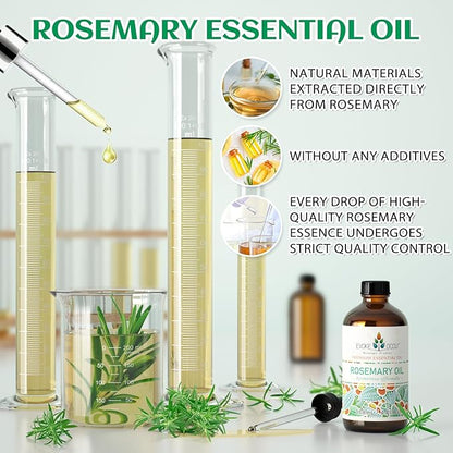 EVOKE OCCU Rosemary Oil for Hair Growth, Nourishing Scalp, Relieving Hair Loss & Reducing Dandruff - 4 Fl Oz
