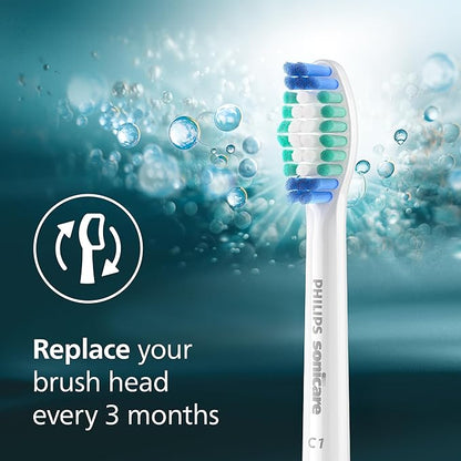 Philips Sonicare C1 SimplyClean - Genuine Replacement Electric Toothbrush Heads, White, 4 Pack One Year Supply, HX6014/65