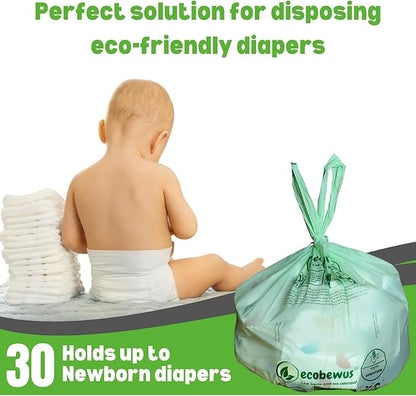 2.6 Gallon 100% Compostable Bags Handle Tie (110 Bags) 9.84L Small Compost Trash Bags Food Scrap Garbage Bags US BPI Certified TUV OK Compost Home Certified Meeting ASTM D6400 (110 ct.)