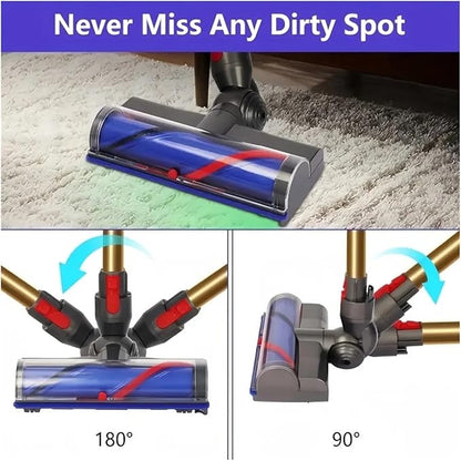The Brush Head Vacuum Accessory with Dust Detection is Compatible with ，Compatible for Dyson，V7, V8, and V15 Cordless Cleaners.
