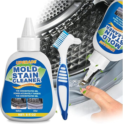 Mold Stain Cleaner Gel, 8 FL oz Heavy-Duty Household Cleaner for Washing Machine Gasket, Shower Caulk, Bathroom Grout & Front Loader Seal (220ml)