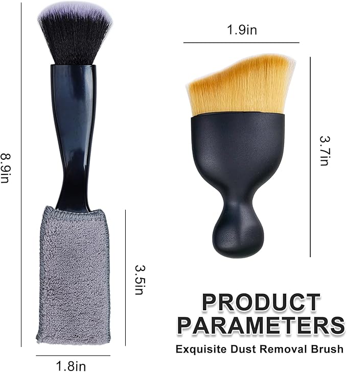 3 Pcs Exquisite Microfiber Duster Brushes, Car Detailing Brushes, Feather Duster, Efficient Dust Removal, Cleaning Tool Perfect for Computers, Keyboards, Car Interior, Photo Frames, Digital Devices