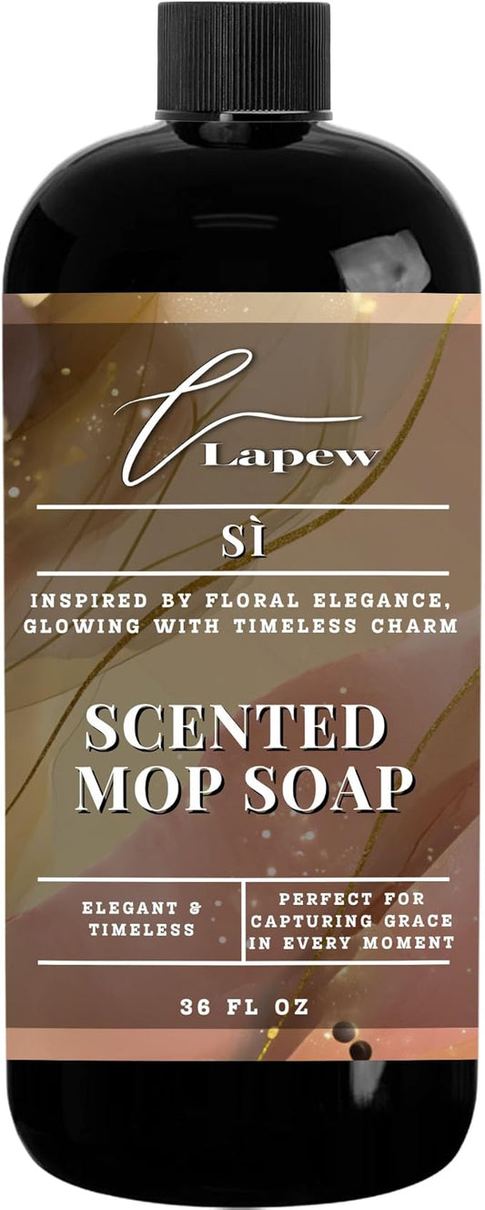 Lapew Si Scented Mop Soap - Luxury Floor Cleaner Concentrate for Mopping Tile, Laminate, Vinyl & Hardwood | Streak-Free, Low-Foam | 36 oz