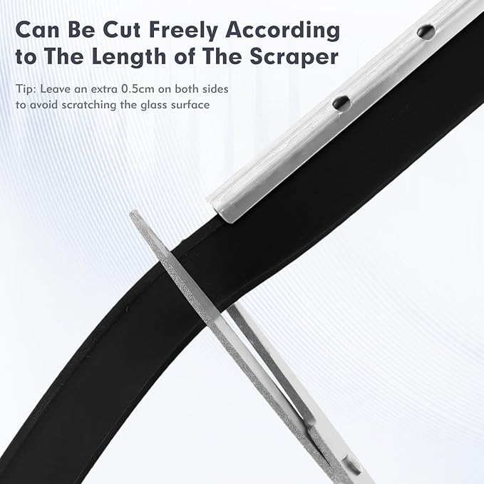 CdbC 41 Inch Squeegee Rubber Replacement, Squeegee Replacement Rubber Blade, Versatile Squeegee Rubber Refill for Shower, Doors, Window & Glass Cleaning