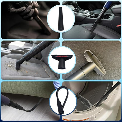 Vacuum Attachments & Brushes for Shop-Vac with Hose Adapter – Vacuum Attachments Compatible with Shop-Vac Hose 2-1/2'' & 1-1/4'' - Horse Hair Dust Brush, Upholstery Tool, Crevice Tool and More