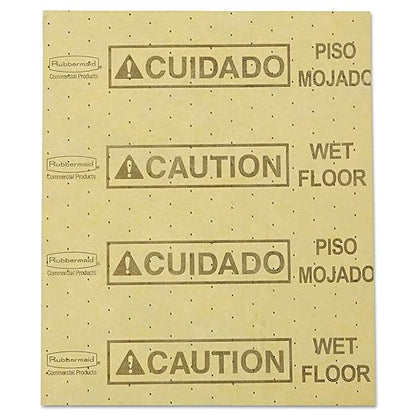 Rubbermaid Commercial Products Over The Spill Pad Refill Absorbent Mat Pads Yellow Large Fast at Absorbing Water/Oil/Beverages for Residential/Commercial/Restaurant/Office/Facility Use