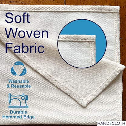 Reusable Paper Towels/G.O.T.S. Certified Organic Cotton/Made in USA/Microfiber Alternative/Machine Washable/Absorbent/Durable/Quality Hemmed Edges/Sustainable Kitchen (12 Pack)