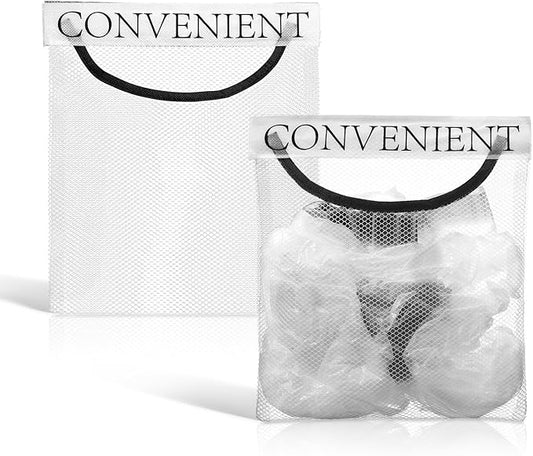 2 Pcs Grocery Bag Holder for Plastic Bags Wall Mount Mesh Convenient Storage Organizer Reusable Plastic Bag Dispenser Net Trash Bags Dispenser for Kitchen Bathroom Bedroom