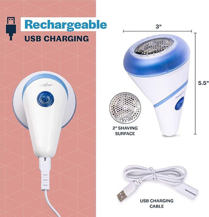 Fuzz Free Electric Fabric Shaver, Rechargeable Lint Remover, Fuzz Pill Clothing Remover