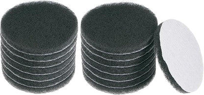 HARFINGTON 15pcs Drill Power Brush 4 Inch Tile Scrubber Scouring Pads 1500 Grit for Bathroom Kitchen Household Cleaning