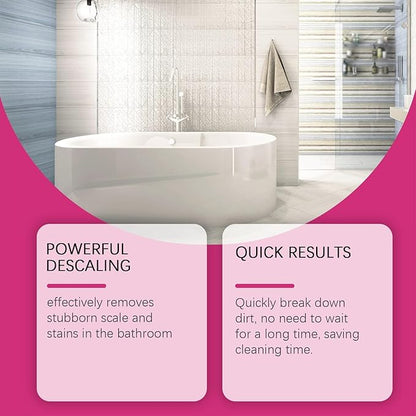 Heavy Duty Grout Cleaner for Shower, Foaming Bathroom Descaler, All Purpose Bathrooms Descaler Foam Cleaners, For Tub Floor Tile, Showers, Bathtubs