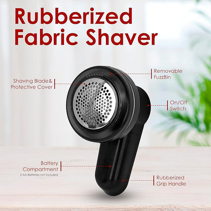 Rubberized Fabric Shaver - Black