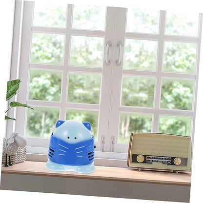 jojofuny Cartoon Desktop Vacuum Cleaner Mini Dust Collector for Crumbs and Dust Efficient Low Noise Portable Table Cleaner for Home Office School and Car Use
