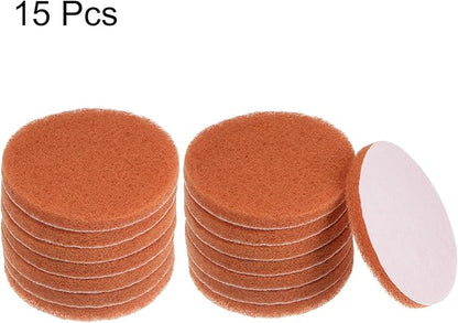HARFINGTON 15pcs Drill Power Brush 4 Inch Tile Scrubber Scouring Pads 2000 Grit for Bathroom Kitchen Household Cleaning
