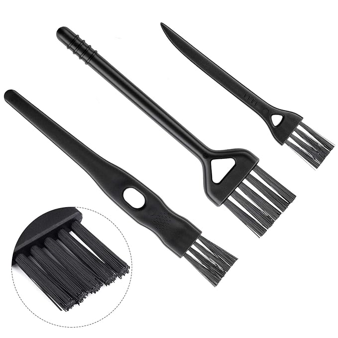Boao 12 Pack Electric Razor Brush Shaver Cleaning Brush Shaver Small Electric Razor Cleaner for Clipper Trimmer Nylon Bristles Duster, 3 Sizes(Long Handle Cleaning Kit)